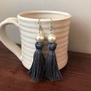 Pearl and Tassel Earrings